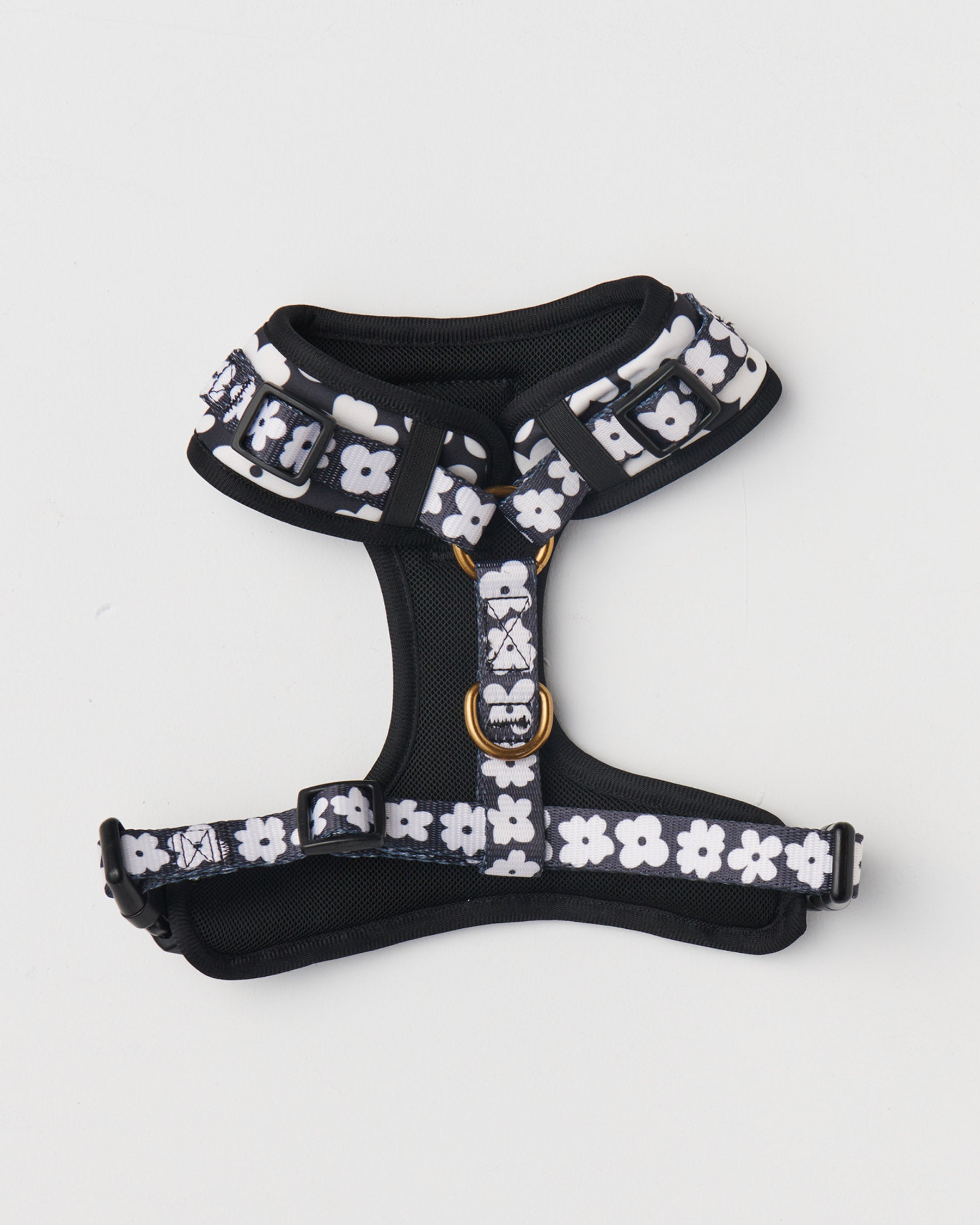 Premium Flower Print Dog Harness - Adjustable & Breathable Pet Vest for Small & Medium Dogs - Perfect for Walks, Hiking & Outdoor Adventures