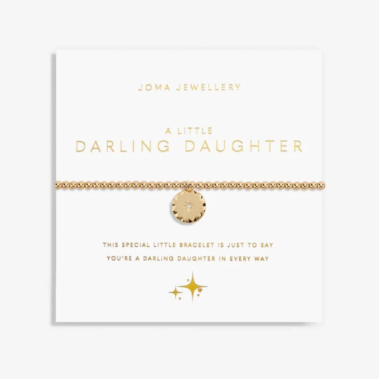 Joma Jewellery Gold Bracelet for Daughter - A Little Darling Charm Bracelet for Kids & Teens | Perfect for Birthdays, Gifts & Special Occasions