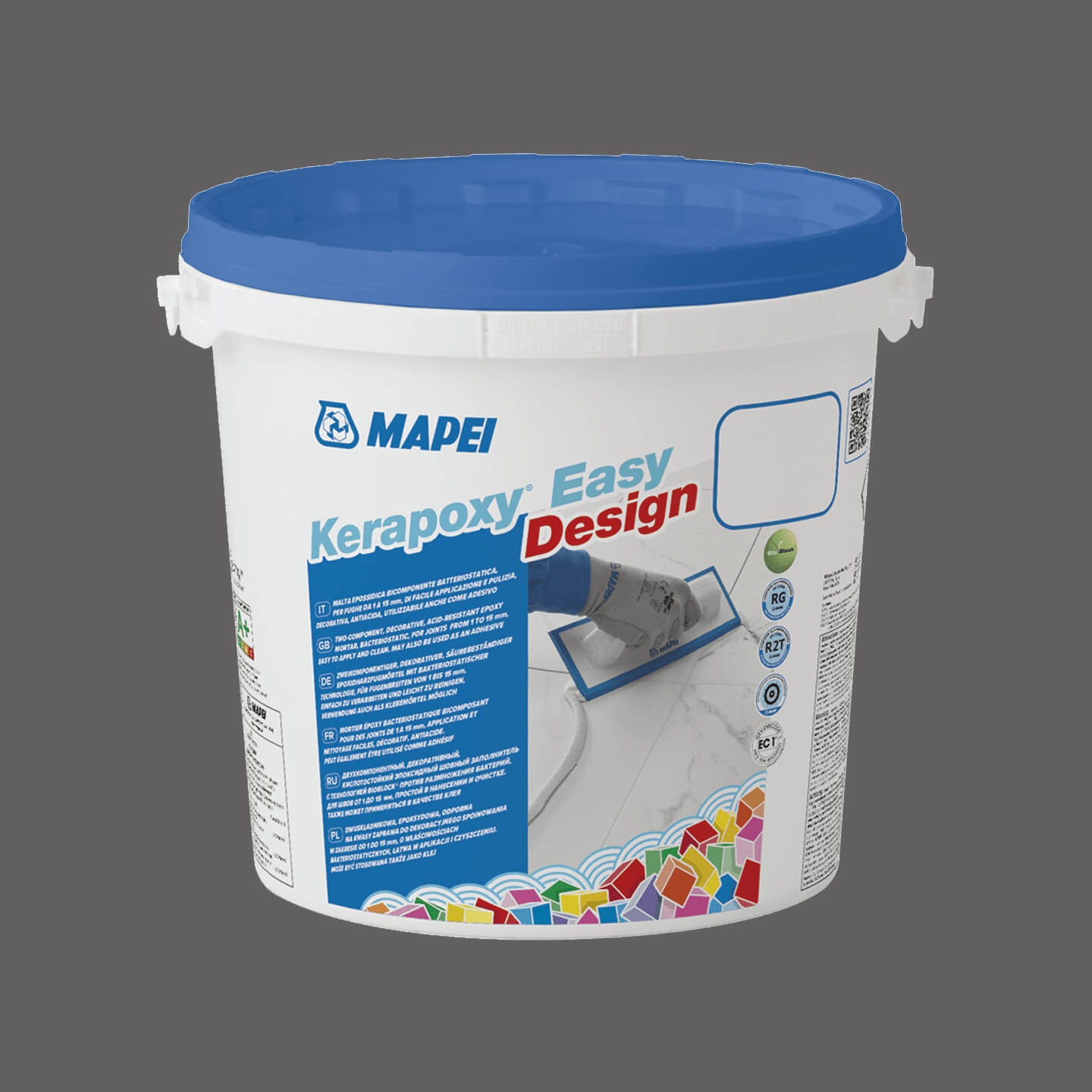 Mapei Kerapoxy Easy Design 3kg Epoxy Grout - London Grey 119 - Ideal for Tile Flooring, Bathroom & Kitchen Renovations
