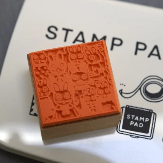 Yumi Kitagishi Bunny Rubber Stamps - Kawaii Handmade Stamps for Scrapbooking, Card Making & DIY Crafts - Perfect for Journaling, Gift Wrapping & Stationery Projects