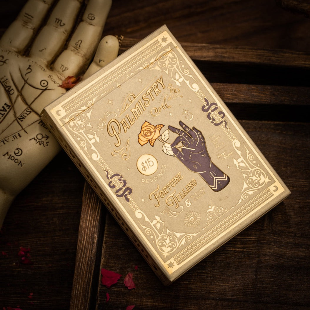 Palmistry Playing Cards - Divination & Fortune Telling Deck for Beginners & Professionals | Perfect for Tarot Readings, Psychic Practice & Party Games