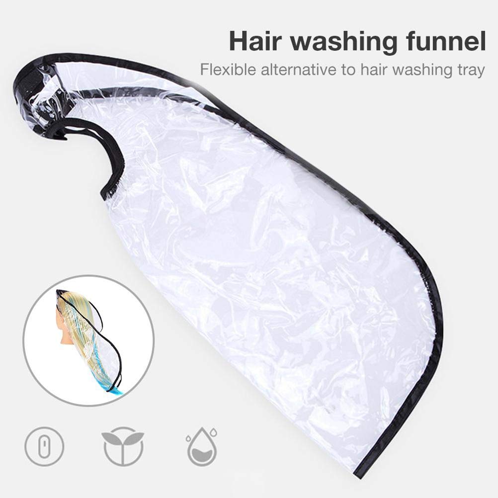 **Flexible Hair Washing Funnel for Upright Position - Anti-Drip Shampoo Funnel for Elderly & Disabled - Waterproof Home & Salon Hair Care Tool for Easy Shampooing & Styling**    *(Perfect for Bedridden Patients, Seniors, and Post-Surgery Hair Washing at Home or Salon)*