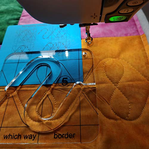 Which Way Border Template For Quilting With FMQ Grip5