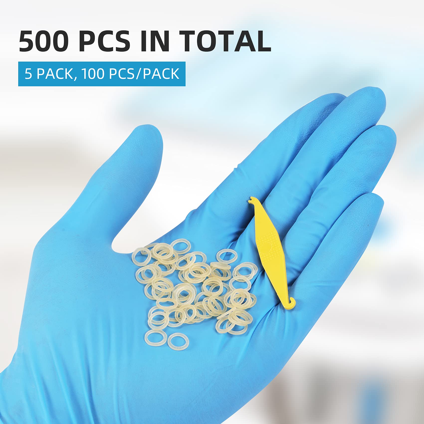 500 Pack Orthodontic Rubber Bands 5/16