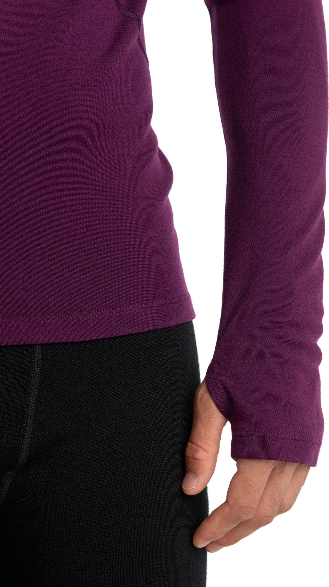 300 MerinoFine Polar Long Sleeve Half Zip Thermal Top for Men - Warm Base Layer for Skiing, Hiking & Winter Outdoor Activities