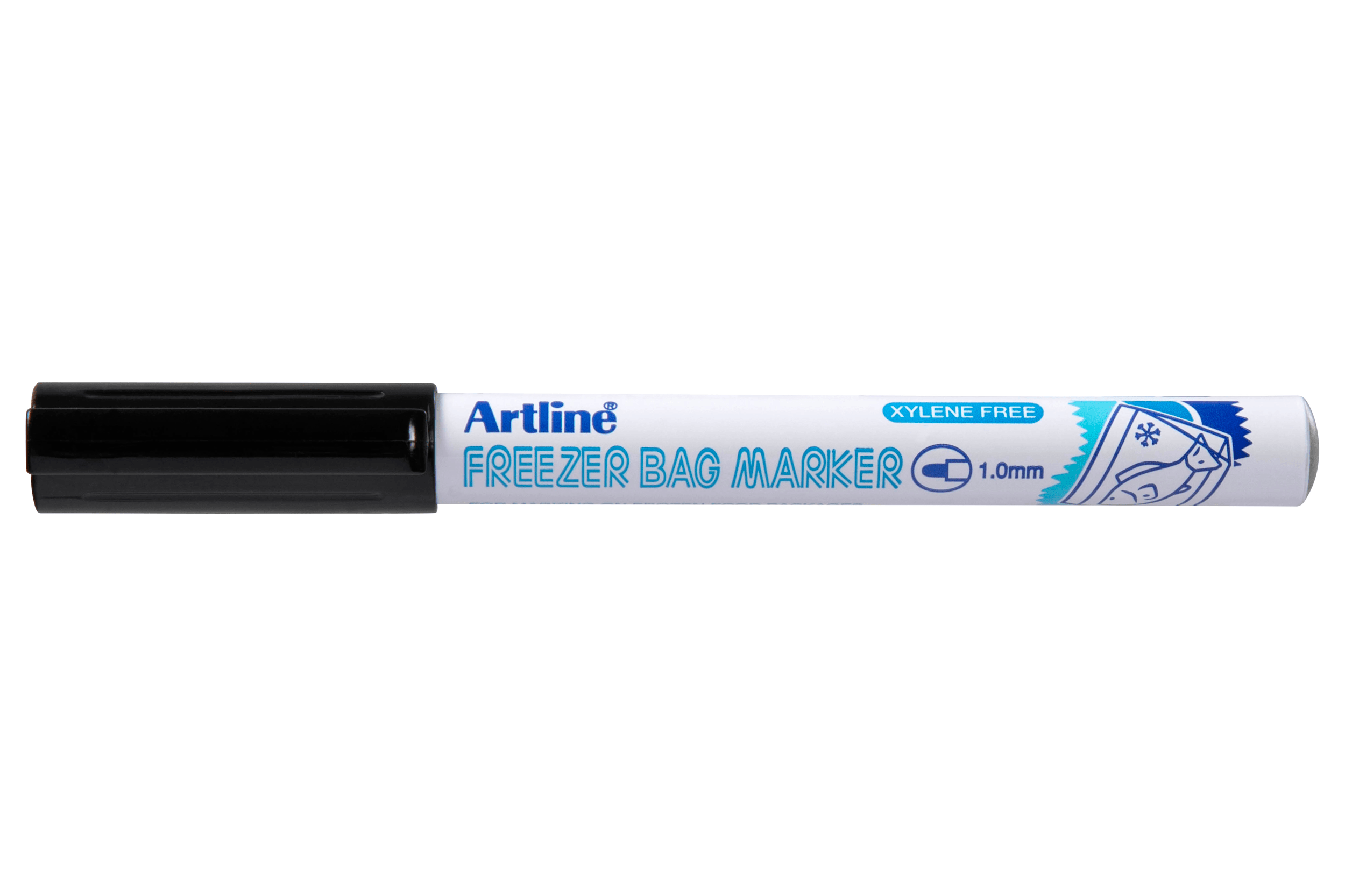 Artline 770 Freezer Safe Markers - Black Ink, Pack of 12 - Perfect for Labeling Food Containers, Meal Prep & Freezer Storage Organization
