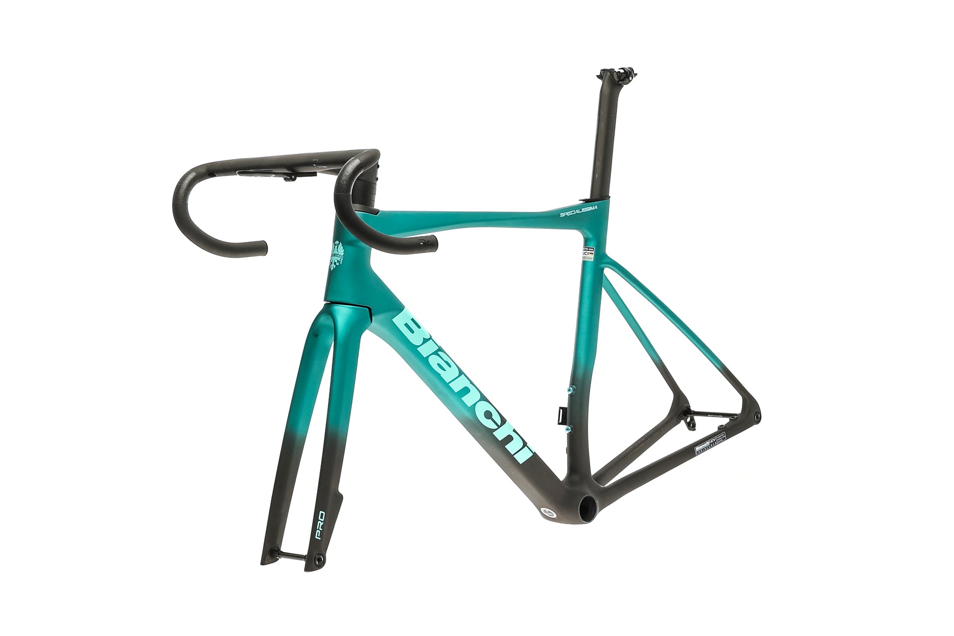 Bianchi Specialissima Pro 55cm Carbon Road Bike Frameset 2024 - Lightweight & Aero for Competitive Cycling & Racing