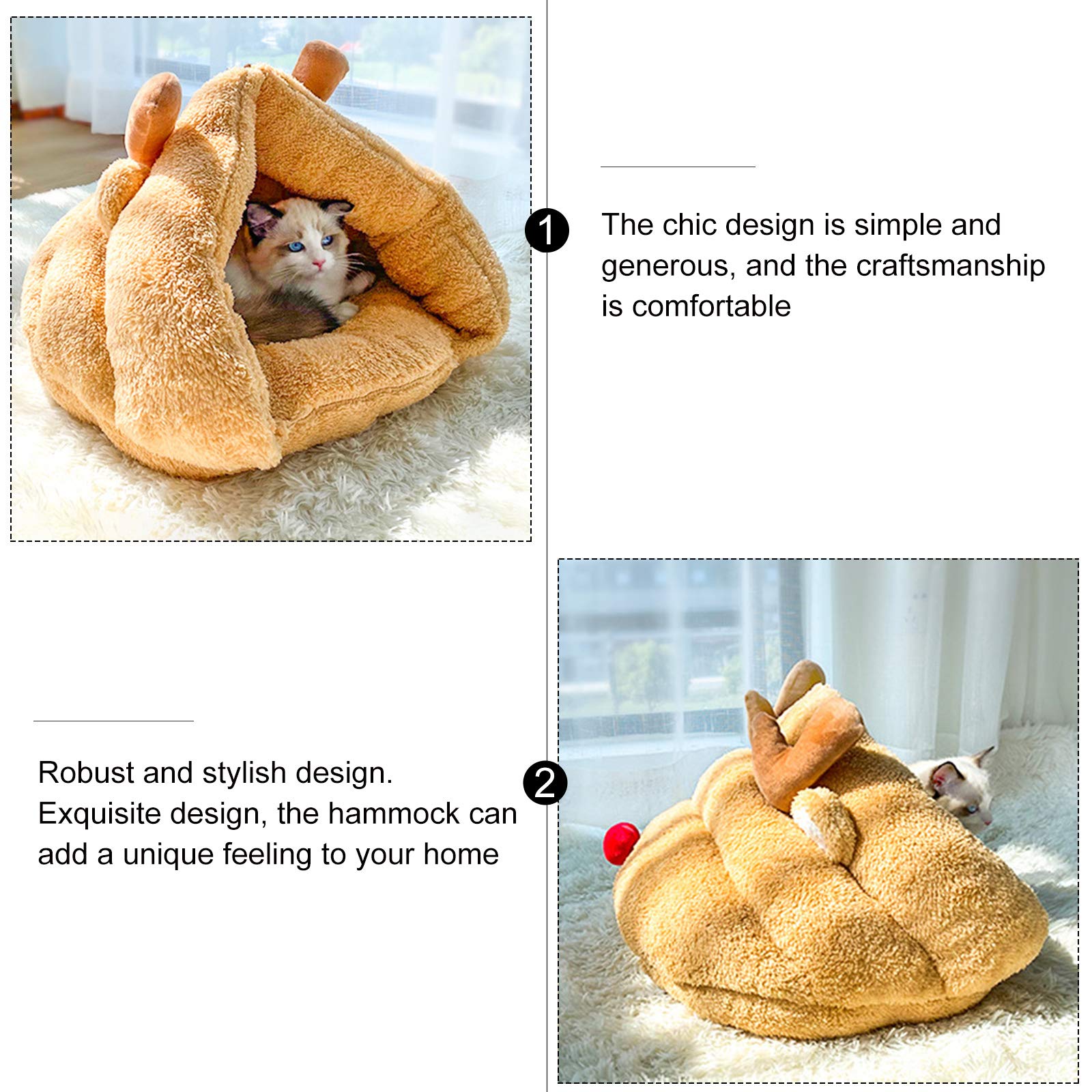 Warm Cat Sleeping Bag Nest - Cozy Pet Bed for Winter Sleep