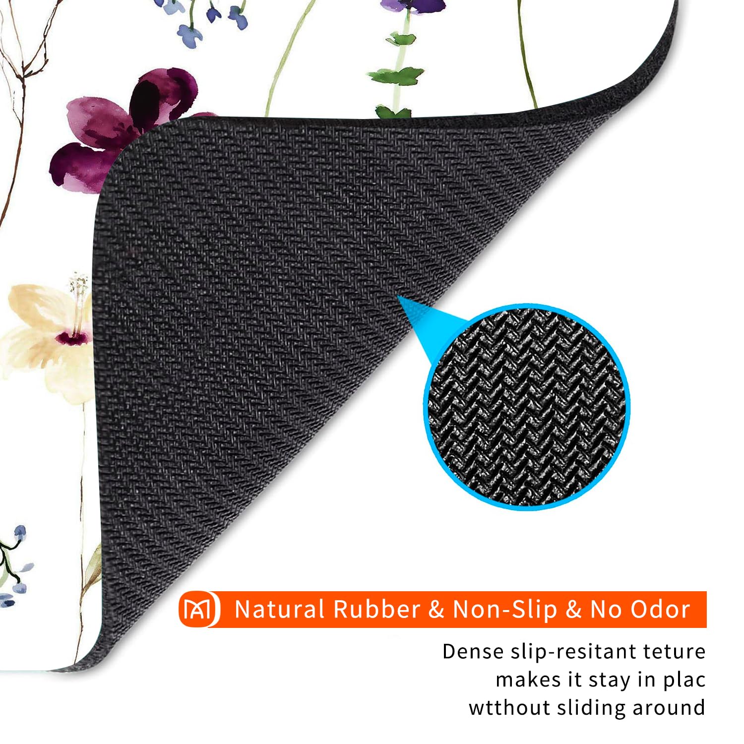 Premium Floral Square Mouse Pad - Personalized Non-Slip Rubber Base, Washable Lycra Cloth Mouse Mat for Wireless Mouse | Office, Gaming & Home Computer Desk Accessory