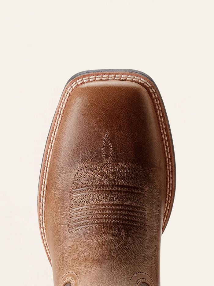 Ariat Men's Brush Creek Cowboy Boots - Western Style Leather Work Boots for Riding & Outdoor Activities (Mesa Tan) | Perfect for Ranch Work, Horseback Riding & Country Fashion