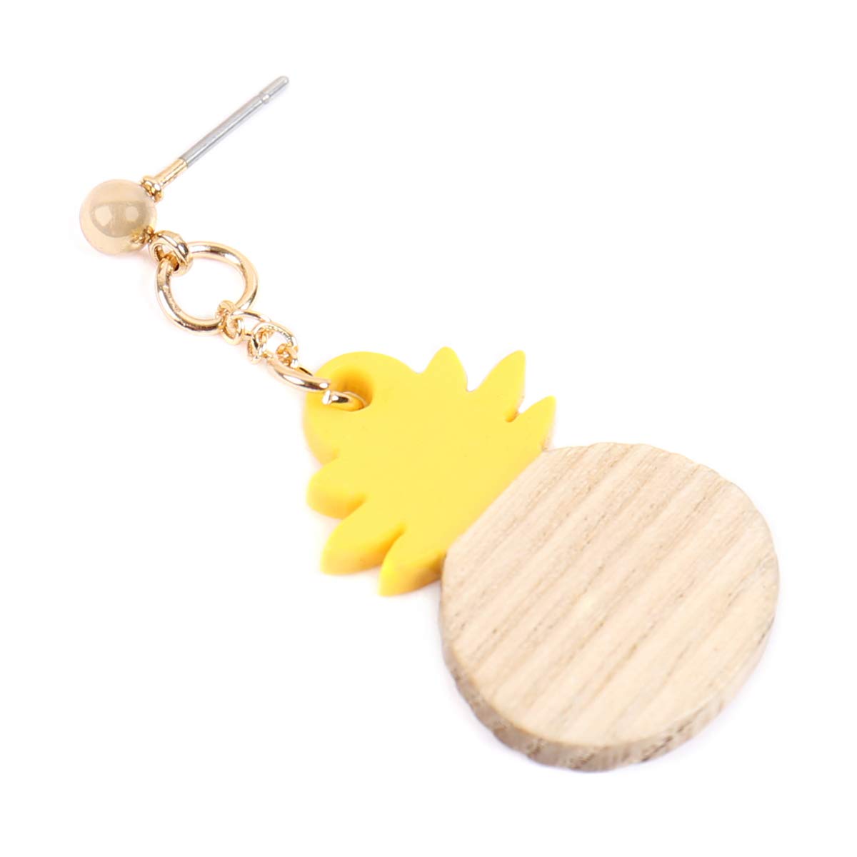 Cute Fruit Charm Earrings - Pineapple, Cherry Dangle & Orange Studs with Cubic Rhinestones | Tropical Summer Jewelry for Women, Girls | Perfect for Beach Parties, Vacations & Everyday Wear