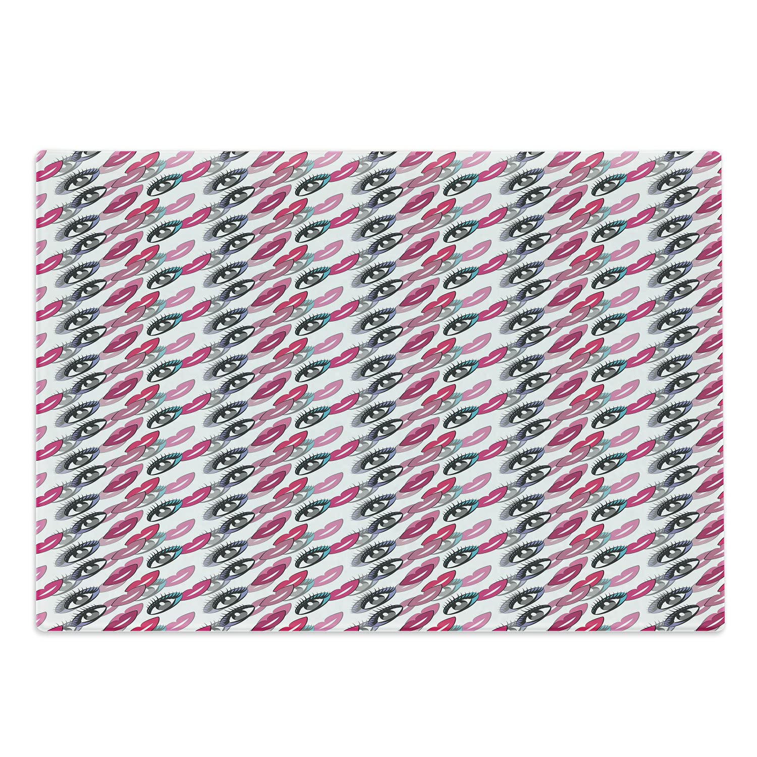 Ambesonne Feminine Cutting Board - Retro Beauty Design for Kitchen & Serving