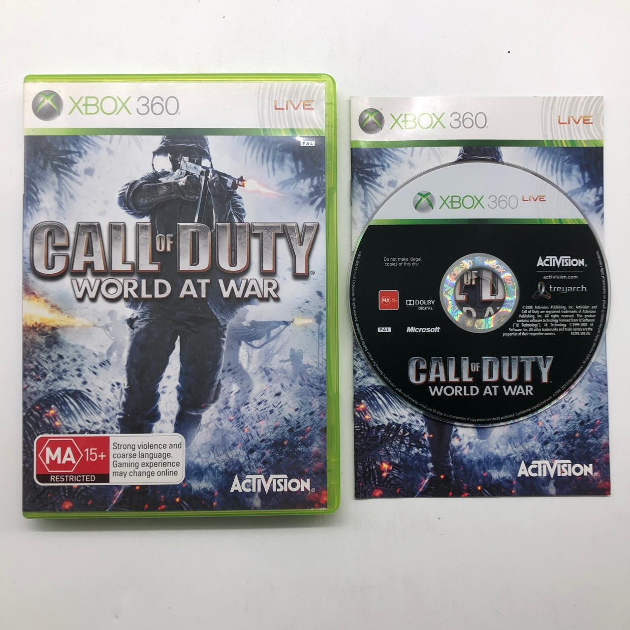 Call of Duty: World at War - Xbox 360 Game with Manual (PAL Version) | First-Person Shooter WWII Action Game for Hardcore Gamers & Collectors | Perfect for Multiplayer Battles & Historical Gaming Enthusiasts