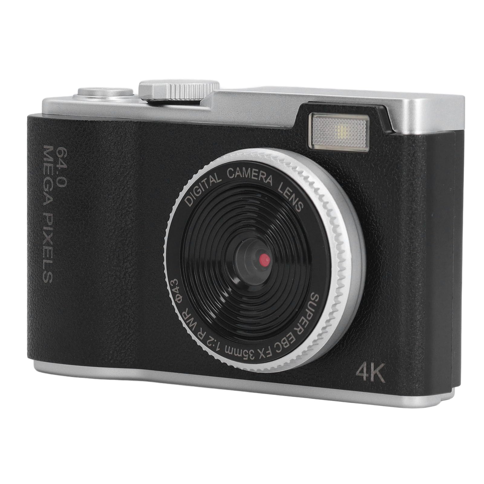 48MP Digital Camera with 2.4 Inch Screen & 16x Zoom - 1080P HD Compact Camera for Photography - Portable Mini Camera for Kids, Adults & Beginners (Black) - Perfect for Travel, Parties & Outdoor Adventures