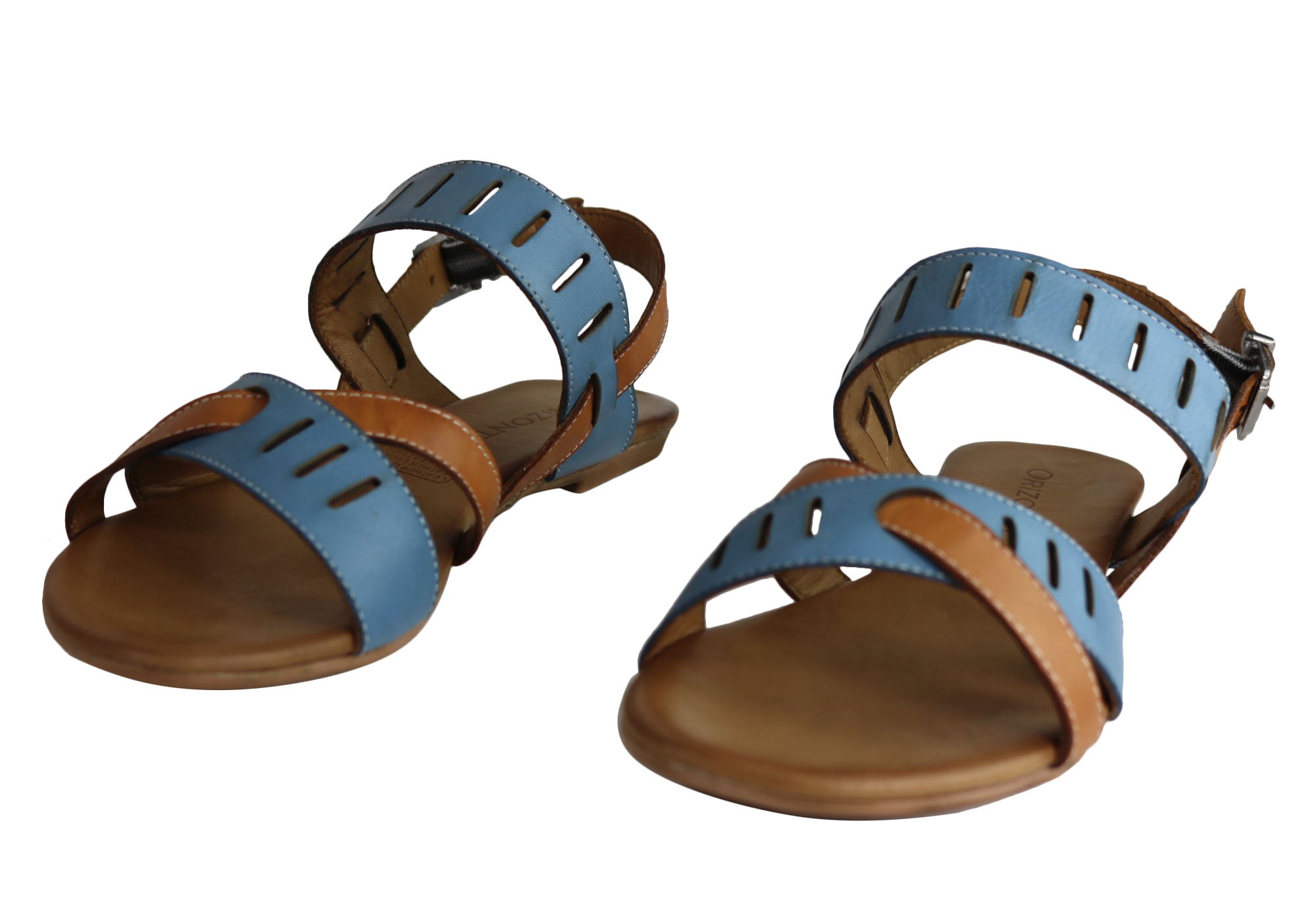 Orizonte Toto Women's European Leather Comfortable Flat Fashion Sandals - Stylish & Comfortable for Walking, Travel & Summer Outfits