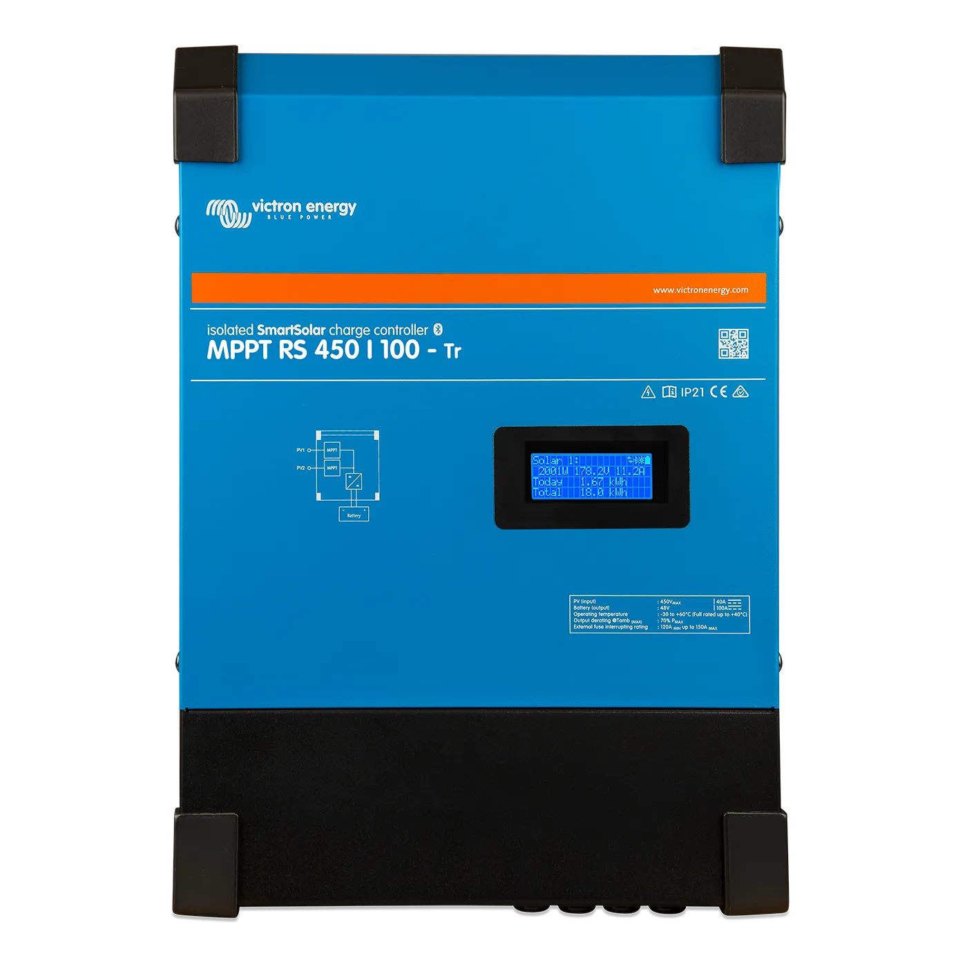 Victron SmartSolar MPPT RS 100V 30A Solar Charge Controller - High Efficiency Solar Panel Regulator for RV, Boat, Off-Grid Power Systems