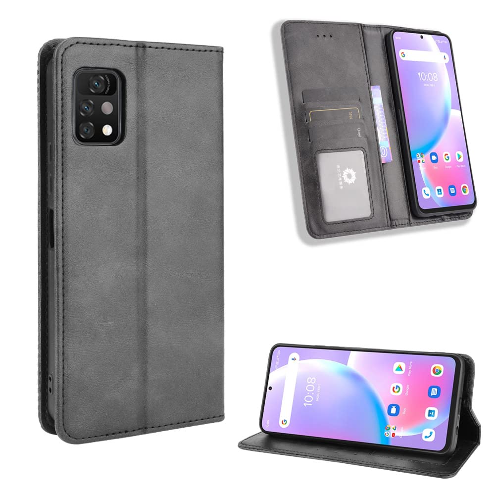 Premium PU Leather Flip Case for Umidigi A11 Max Pro - Slim Protective Cover with Card Slots | Perfect for Business, Travel & Everyday Use