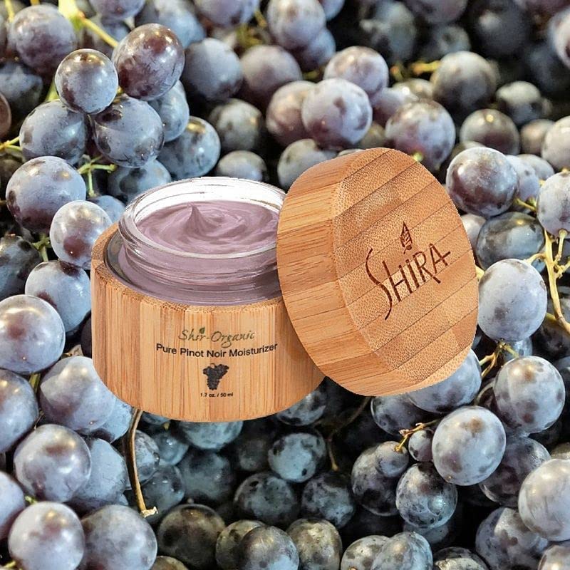 Shira Shir 50ml Organic Pinot Noir Moisturizer for Normal to Dry Skin – Hydrating Facial Cream with Natural Ingredients, Anti-Aging & Nourishing Skin Care | Daily Moisturizer for Dry Skin, Organic Skincare Treatment | Perfect for Morning & Night Routine, Winter Skin Care