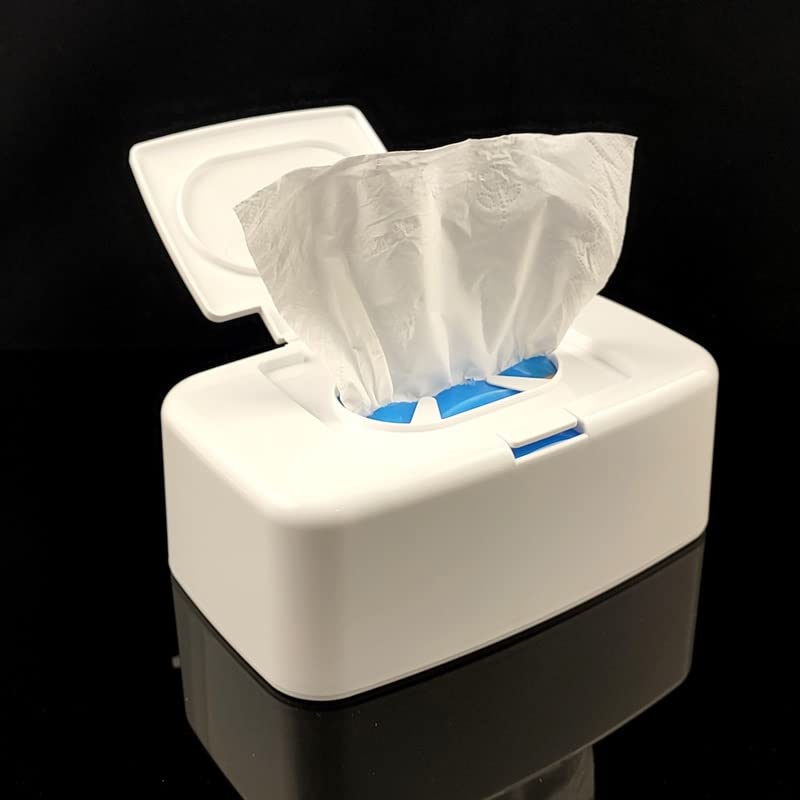 Portable Wet Wipes Dispenser & Cotton Swab Storage Box - Car, Home, Office Desktop Tissue Organizer for Baby Care, Makeup Removal, and First Aid