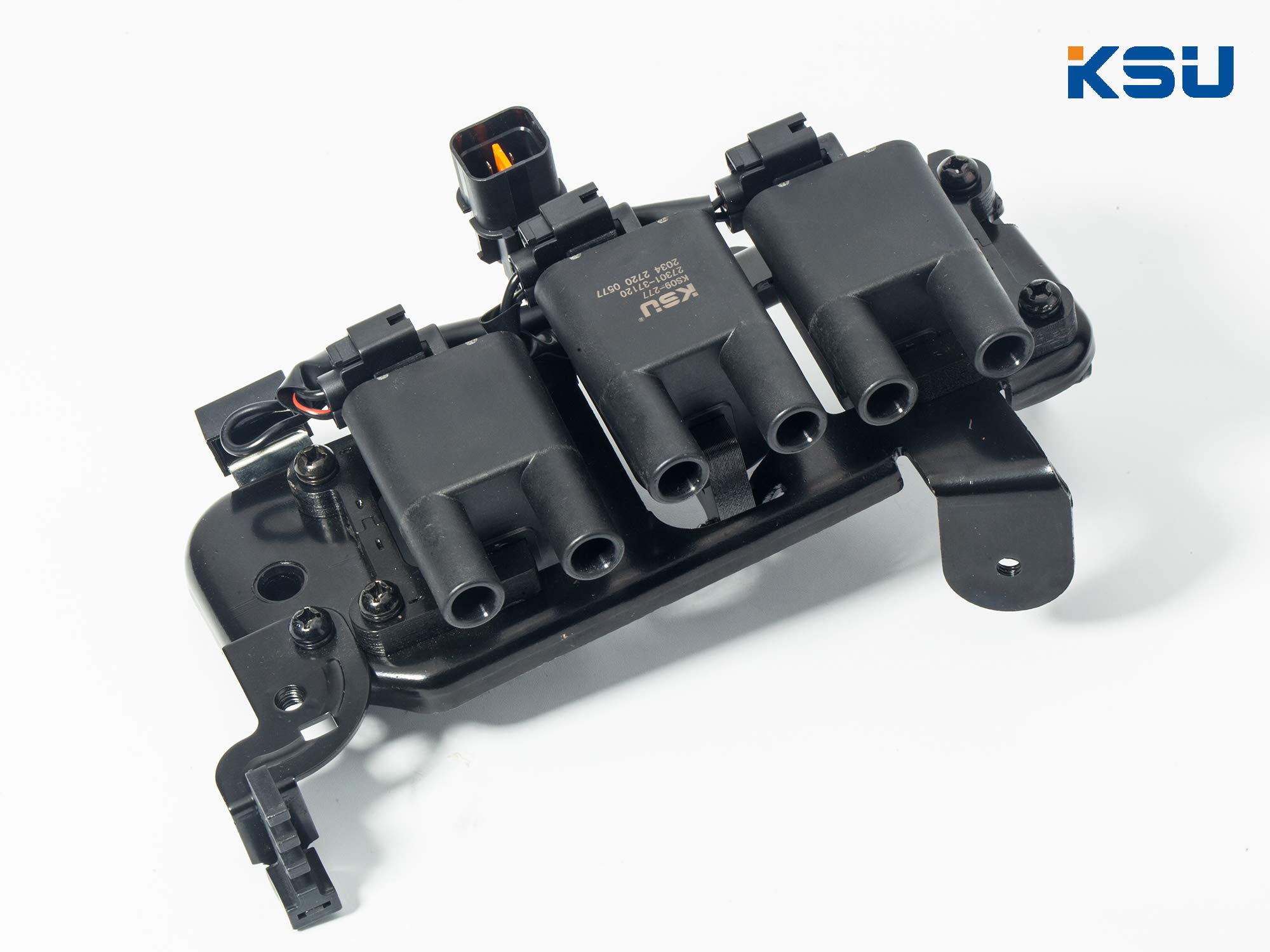 High Performance KSU Ignition Coil Pack Replacement for Hyundai Santa Fe 2.7L V6 (2001-2006) & Tiburon 2.7L V6 (2003-2008) - Compatible with UF425 UF428 UF429 27310 37120 37130 37140 - Improves Engine Power & Fuel Efficiency for Smooth Driving