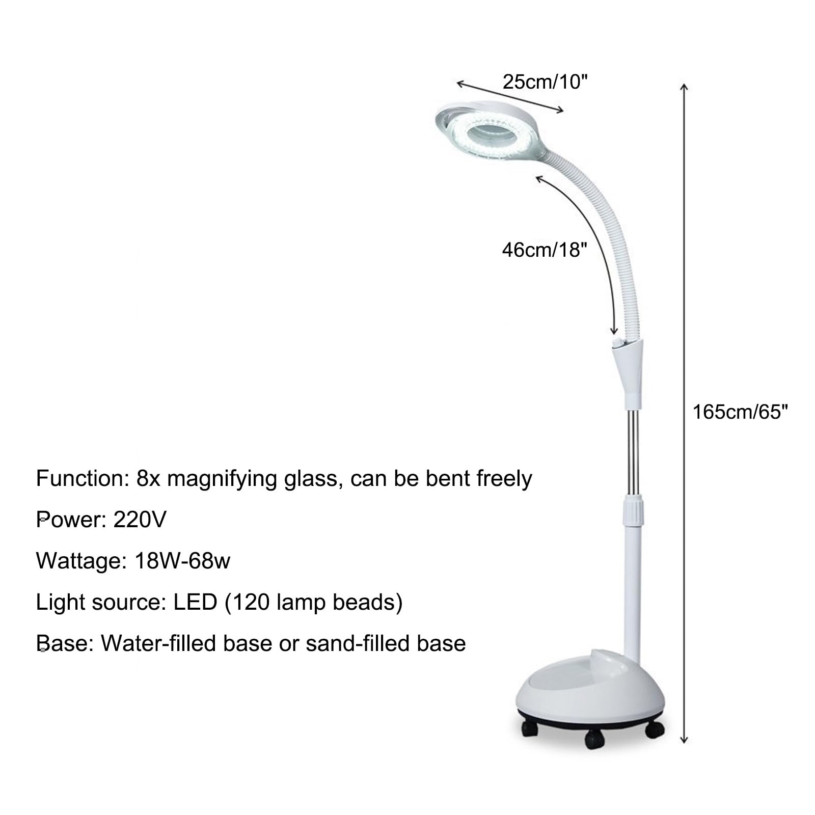 8X Magnifying LED Surgical Examination Light - Medical Gynecological & Dental Lamp for Outpatient Procedures - Perfect for Gynecological Exams, Dental Surgeries, and Clinical Diagnostics