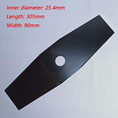 2 Teeth Steel Brush Cutter Blade Replacement - Universal Fit for Trimmer, Weed Eater & Sting Trimmer - Durable Lawn & Garden Tool for Landscaping and Yard Maintenance