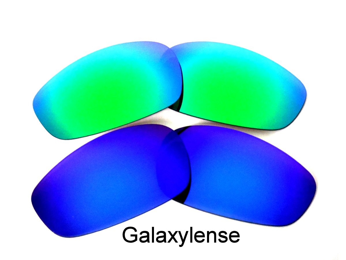 Oakley Blender Sunglasses Replacement Lenses - Blue & Green Polarized Galaxy Series - UV Protection for Outdoor Sports, Cycling & Driving