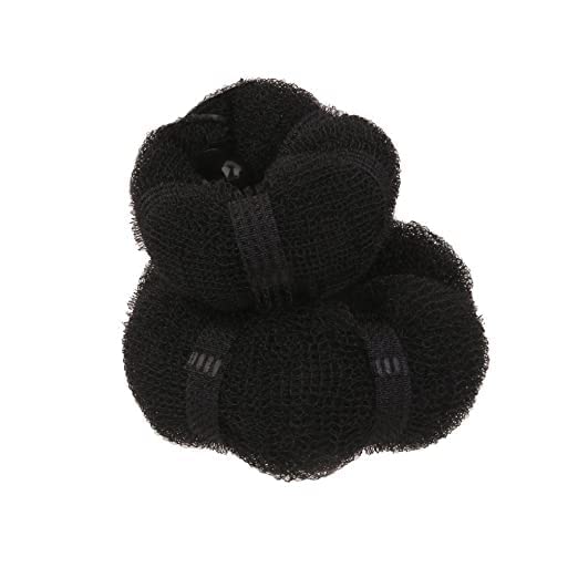 DYOMNIZY Hair Bun Maker - Magic Hair Donut Ring for Easy Styling, Curling & Updos (Black) | Perfect for Parties, Weddings & Everyday Hairstyles