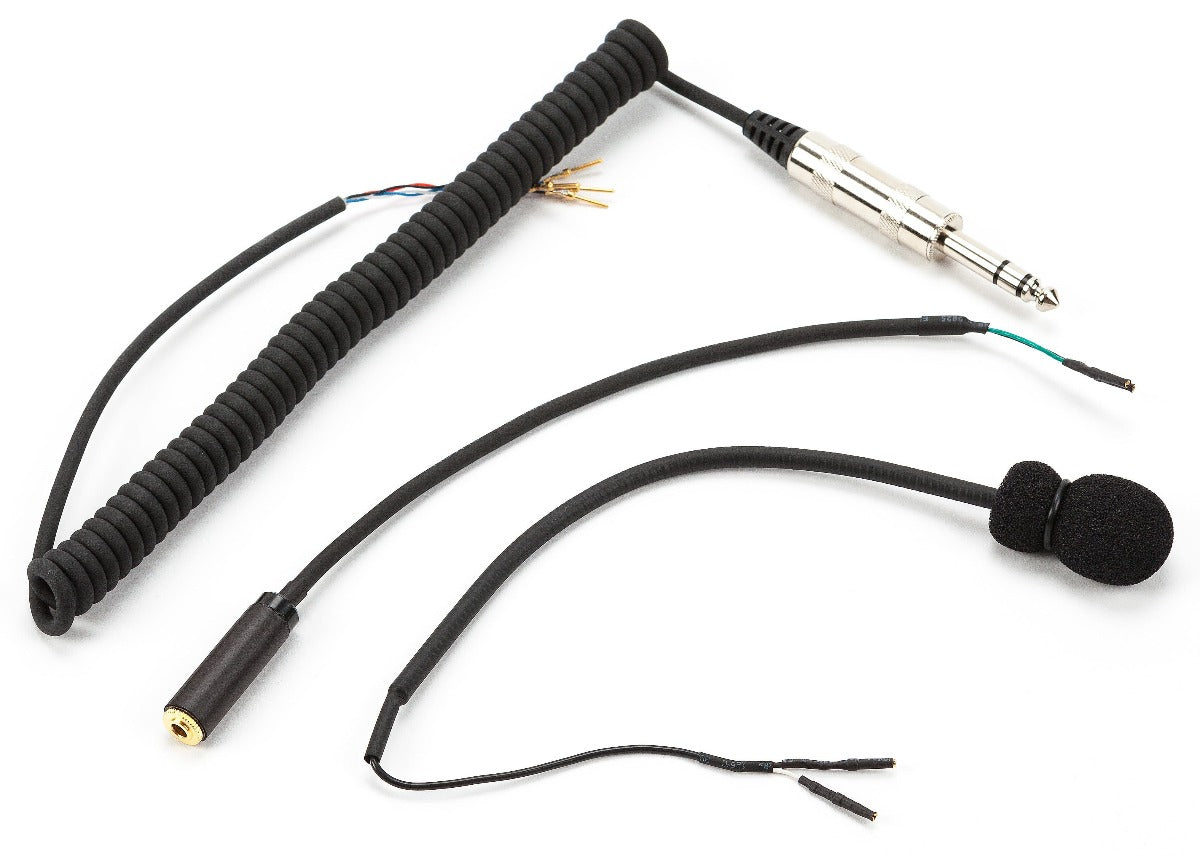 3 Conductor (3/C) NASCAR Style Helmet Communication Kit with Coil Cord - Perfect for Racing, Motorsports & Track Day Use