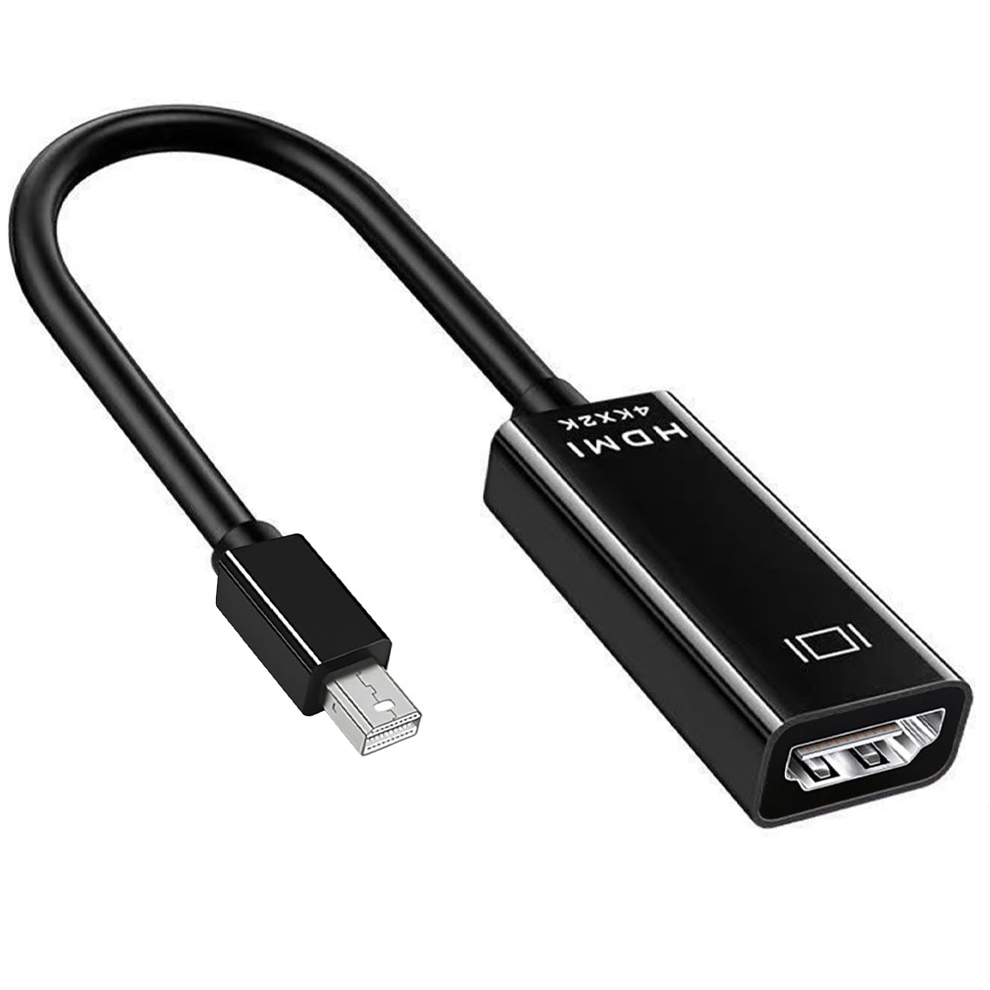 YOXITIXOY 4K Mini DisplayPort to HDMI Adapter - Compatible with MacBook Pro, Mac mini, MacBook Air, Microsoft Surface Pro | High-Speed Video Converter for Home Office, Gaming & Presentations