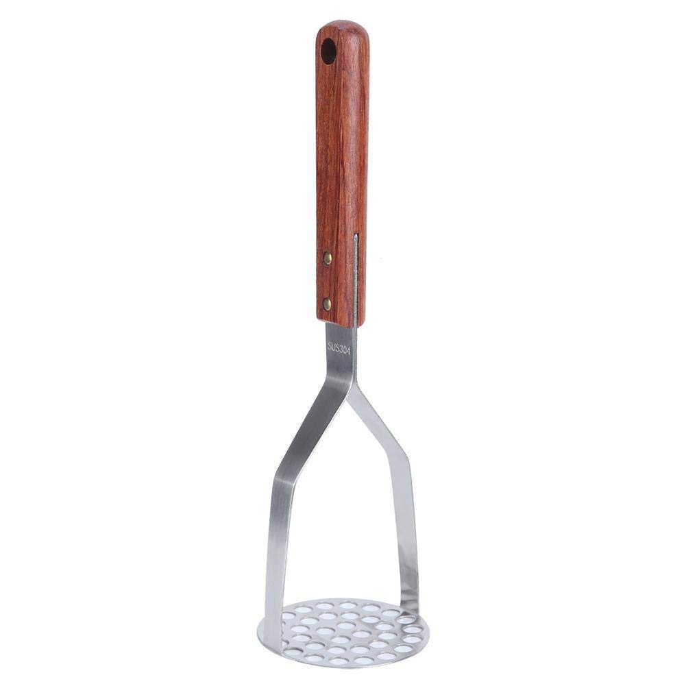 Premium Stainless Steel Potato Masher & Fruit Crusher - Heavy Duty Kitchen Tool for Smooth Mashed Potatoes, Purees & Juices - Perfect for Thanksgiving, Baby Food & Cocktail Making