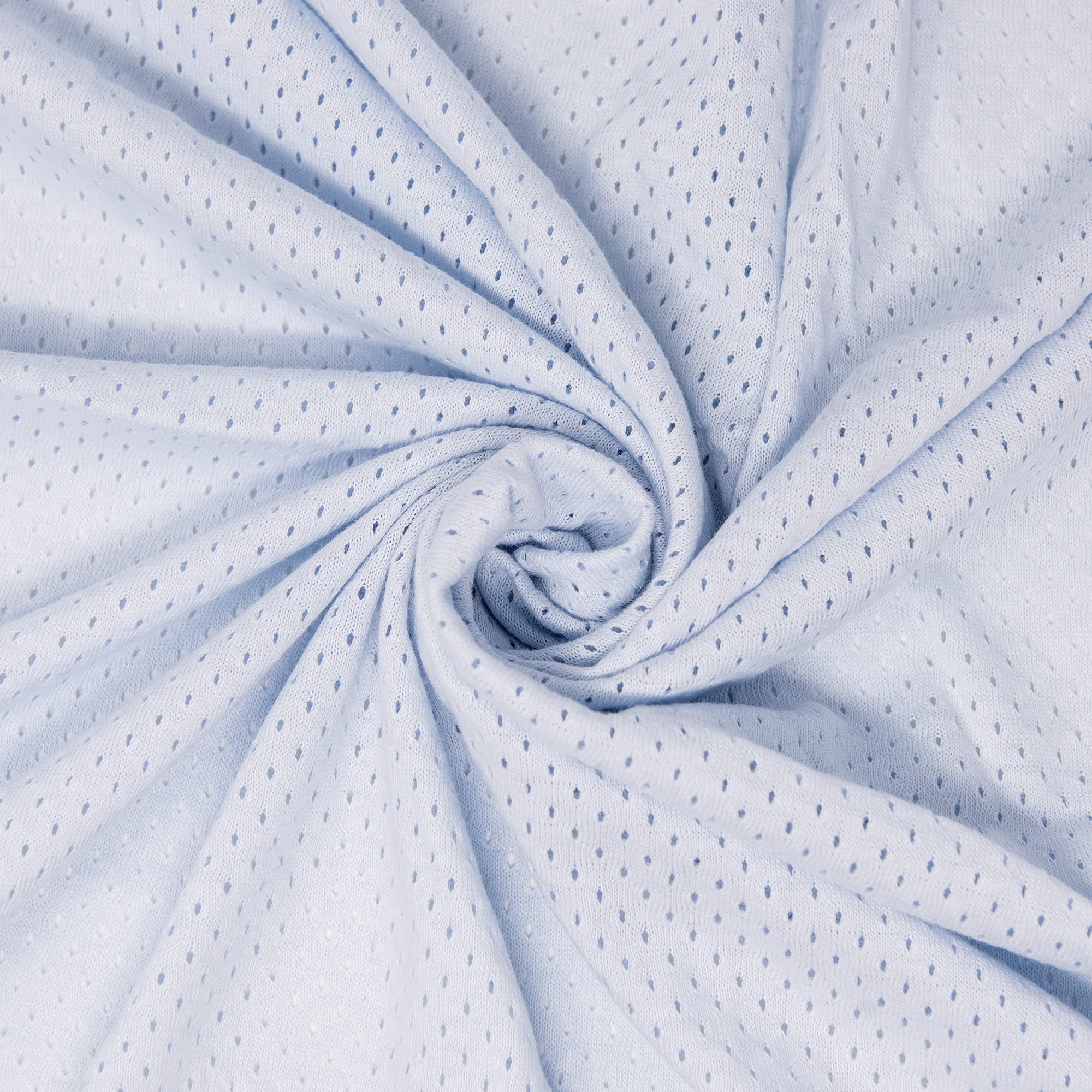 Organic Baby Swaddle Blanket - Soft & Breathable Woombie for Newborns | Lightweight Receiving Blanket for Boys & Girls | Blissful Blue | Perfect for Sleeping, Swaddling & Comforting Babies