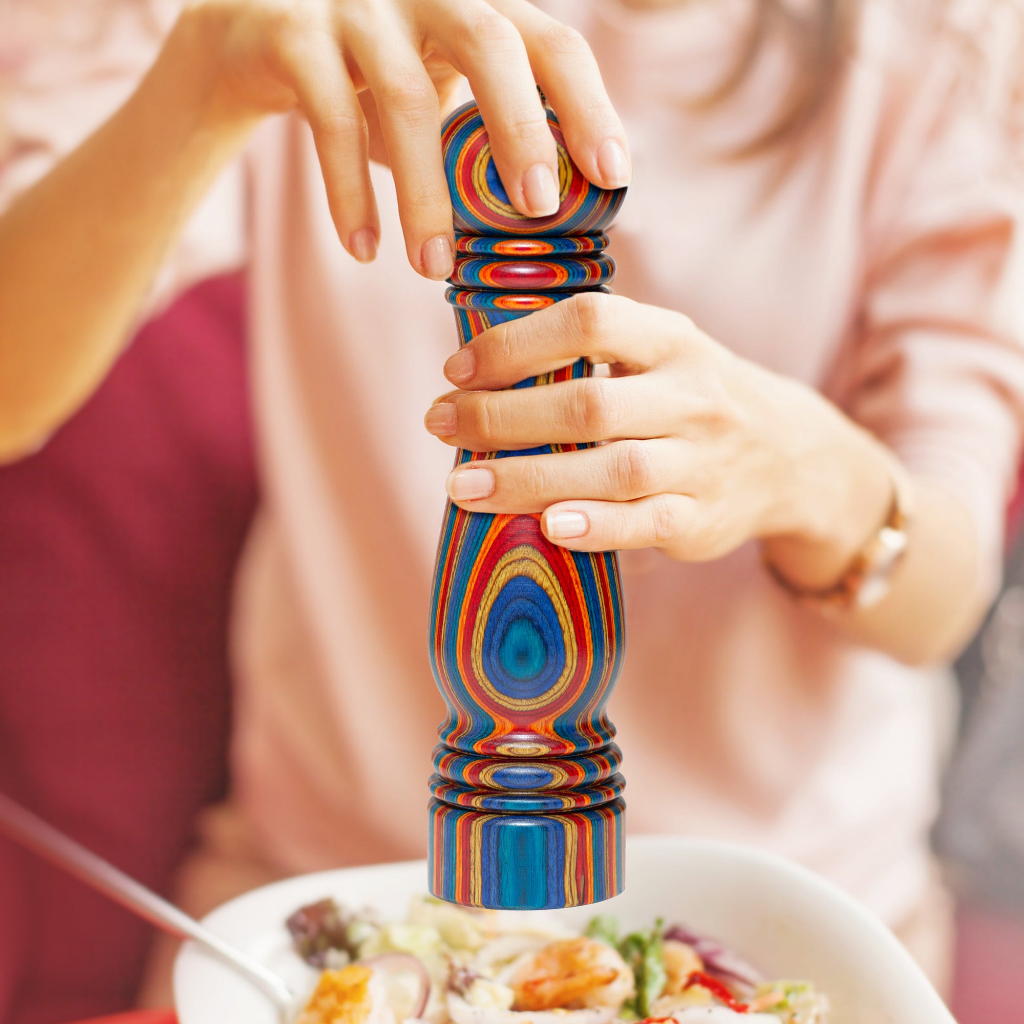 Baltique® Montego Bay Collection Premium Pepper Grinder - Adjustable Coarseness, Ceramic Mechanism - Perfect for Kitchen, Dining Table & Gourmet Cooking