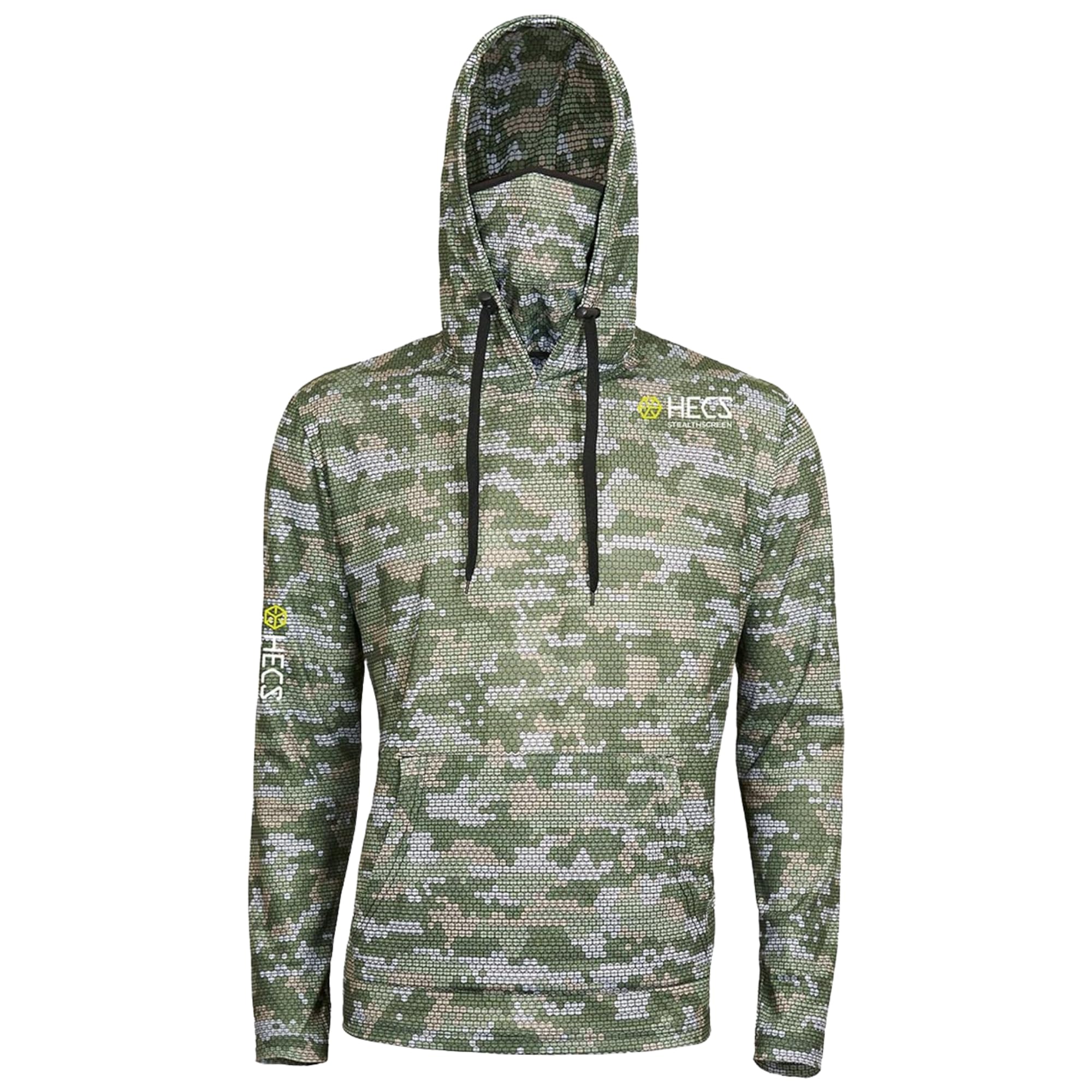 HECS Stealth Screen Hunting Hoodie with Face Mask - Camouflage Apparel for Deer, Turkey & Big Game Hunting - Unisex Outdoor Gear for Concealment & Stealth Hunting