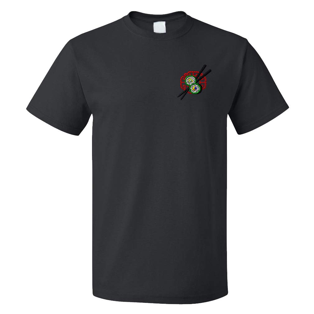 Funny Sushi Graphic T-Shirts for Men - Asian Food Inspired Cotton Tees - Perfect for Casual Wear, Gifts & Anime Lovers