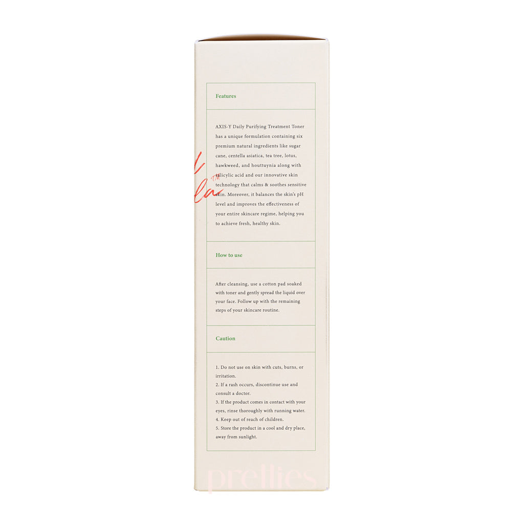 AXIS Y Daily Purifying Treatment Toner 200ml - Korean Skincare for Acne-Prone & Oily Skin - Hydrating & Pore Minimizing Facial Toner for Daily Routine