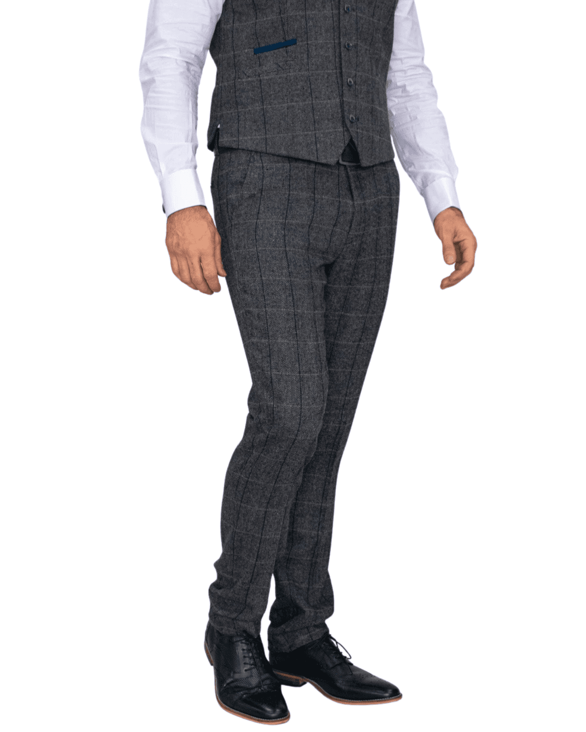 Stylish Cavani Men's Tweed Pants for Business & Casual Wear - Premium Clearance Trousers for Office, Travel & Smart Outfits