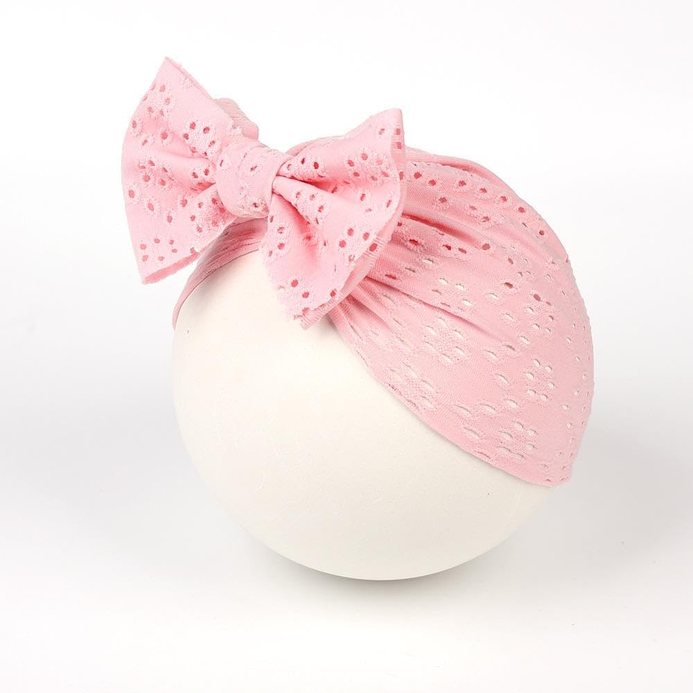 Premium Soft Stretchable Headband for Baby & Girls - RedChimes Designer Bow Hair Accessory (1 Pack, Pink) - Perfect for Everyday Wear, Parties & Photo Shoots
