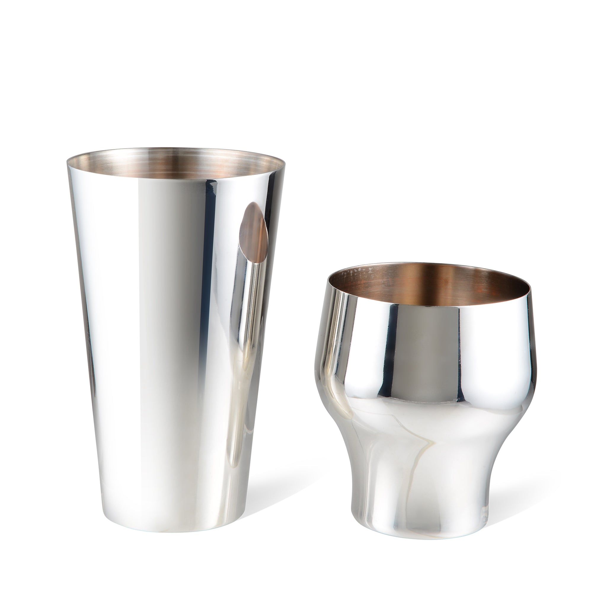 VOLNEY™ Stainless Steel Cocktail Shaker - 715ml (24oz) Silver Plated EPNS Bar Tool for Mixing Martinis, Margaritas & Cocktails at Home or Professional Bars
