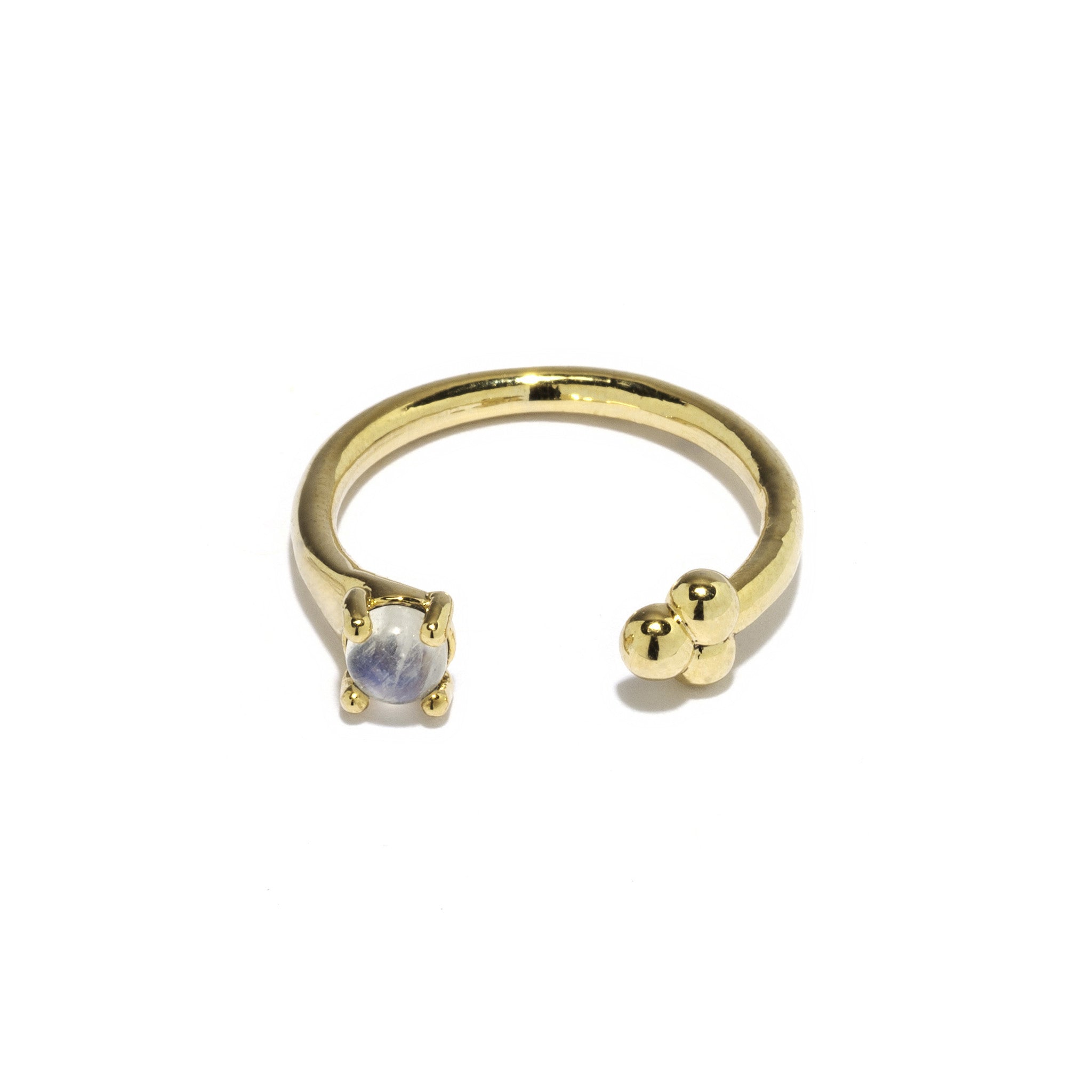 Quantum Ring for Women - 14K Gold Plated Elegant Stackable Band Ring - Perfect for Everyday Wear, Gift Giving & Special Occasions