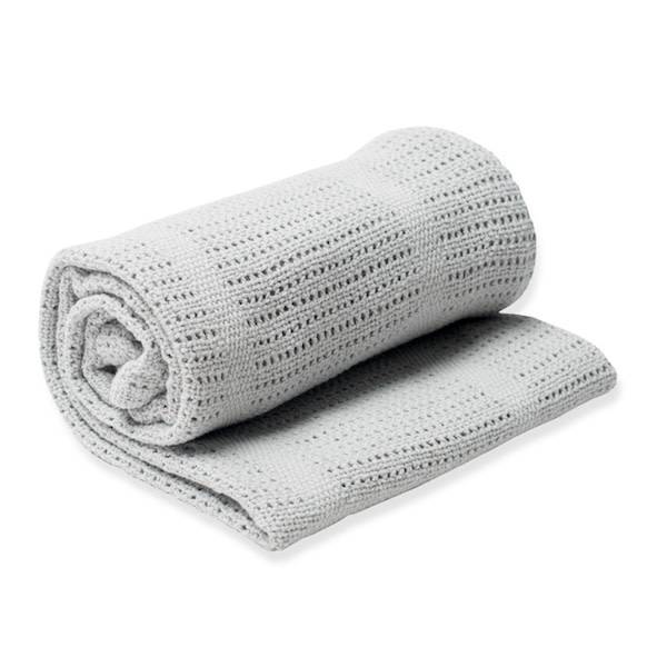 Lulujo Premium Baby Cellular Blanket - Soft Breathable Grey Stroller Blanket for Newborns & Toddlers | Perfect for Strollers, Car Seats, and Cribs