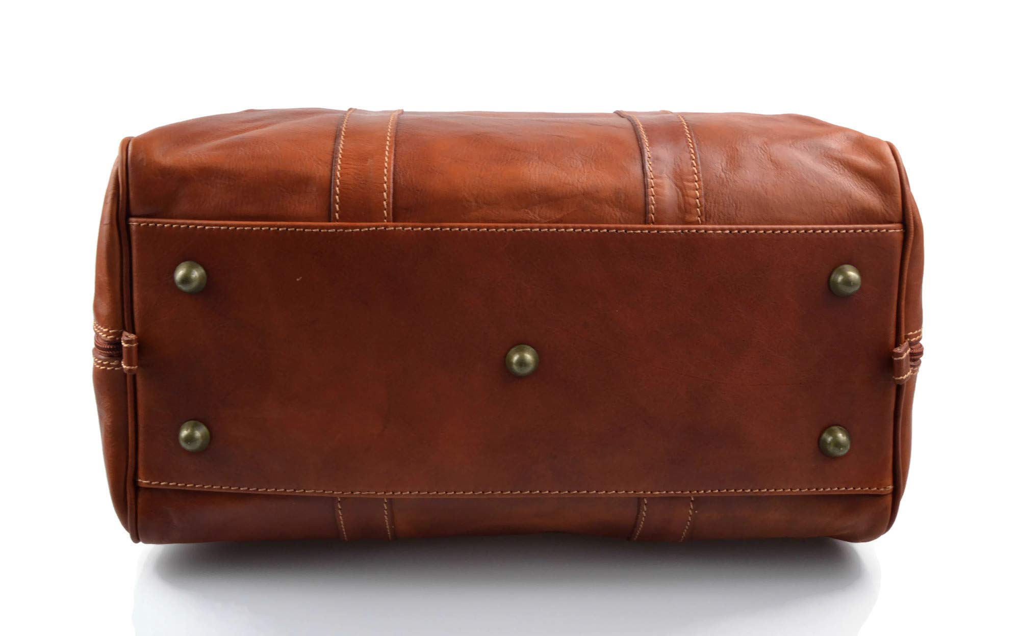 Premium Italian Genuine Leather Duffle Bag for Men & Women - Handcrafted Travel Bag, Overnight Weekender, Carry-On Cabin Luggage - Perfect for Business Trips, Weekend Getaways & Air Travel