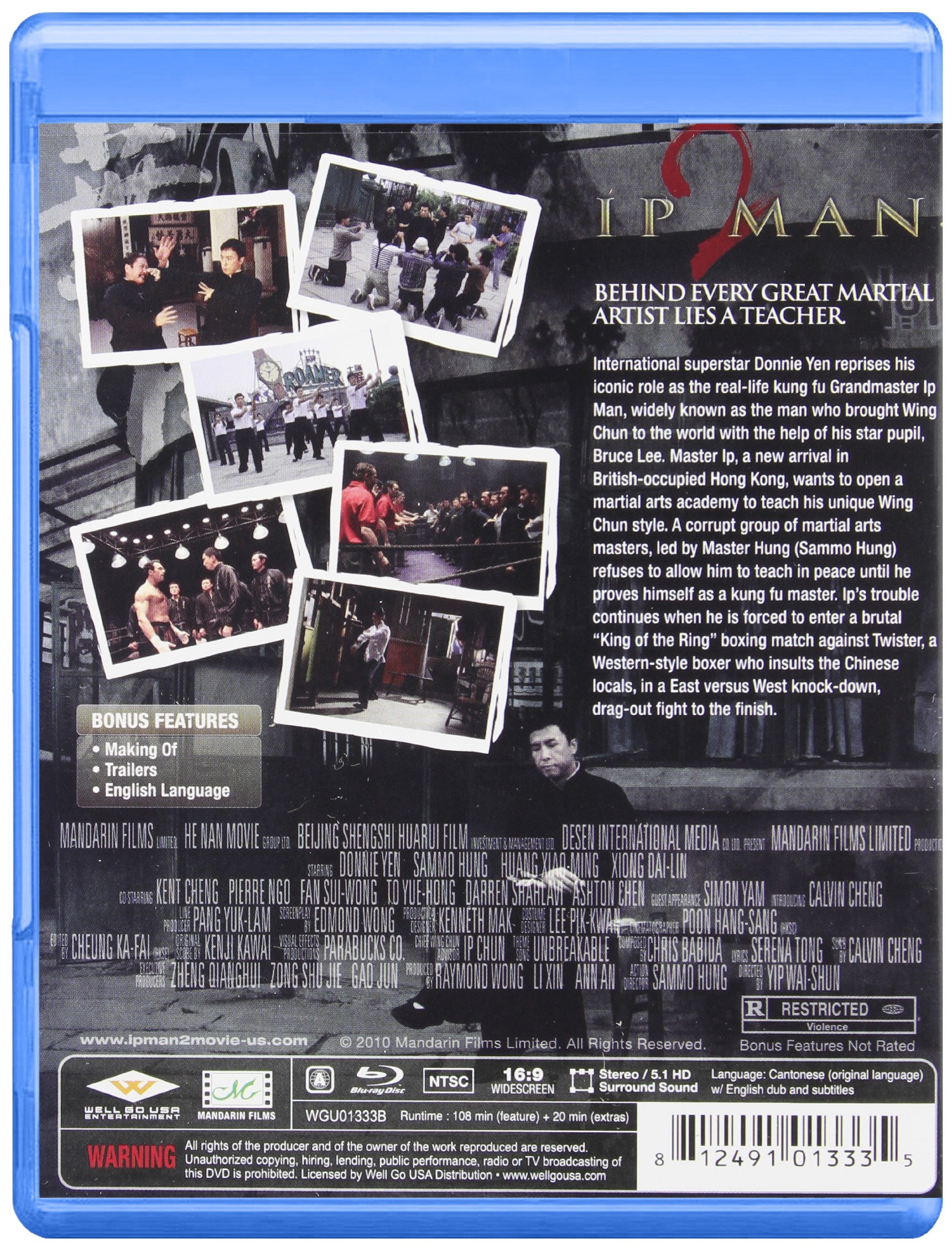 Ip Man 2 DVD - Donnie Yen Martial Arts Movie | Action Film Collection | Perfect for Kung Fu Fans & Movie Night Entertainment