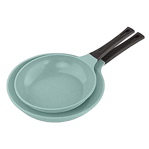 Premium Non-Stick Ceramic Cookware Set - 4-Piece PFOA-Free Kitchen Kit with Frying Pans & Casserole (Tempered Glass Lid) | Jade Coated, Durable & Easy Clean | Perfect for Sauteing, Frying & Slow Cooking | Ideal for Home Chefs & Healthy Cooking