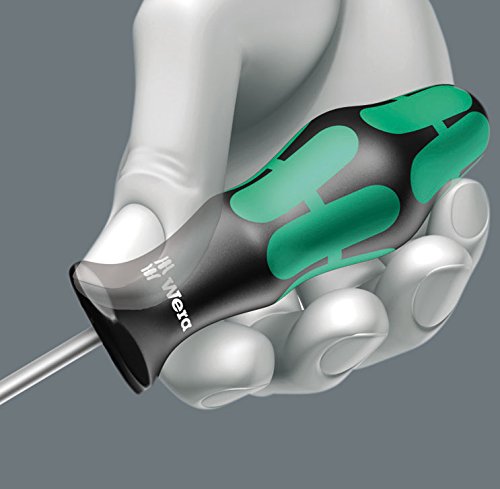 Wera 05117683001 Kraftform Plus 368 Square Socket Screwdriver - #1 Phillips Head, 8-Inch Blade Length - Perfect for Automotive Repairs & DIY Home Improvement Projects