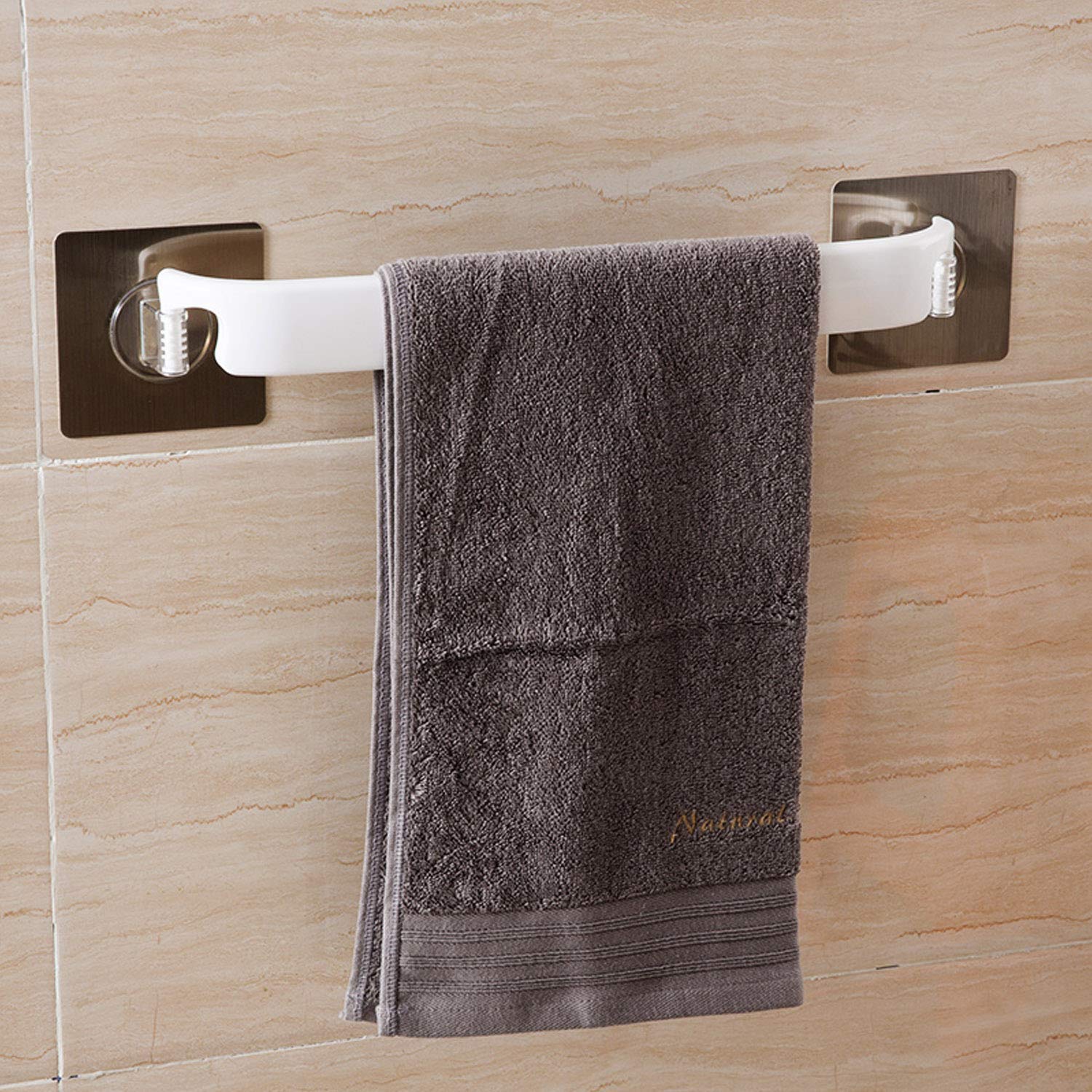 MCIRCO® Heavy Duty Towel Ring Holder - Solid Metal Bar Napkin Holder for Bathroom, Kitchen & Dining Room - Rustproof Bathroom Accessories for Hand Towels, Napkins & Washcloths