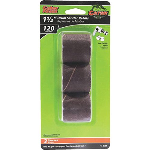 Abrasive Sleeve Refill - 80 Grit & 120 Grit Sanding Sleeves for Power Sanders - Perfect for Woodworking, Metal Polishing & DIY Projects