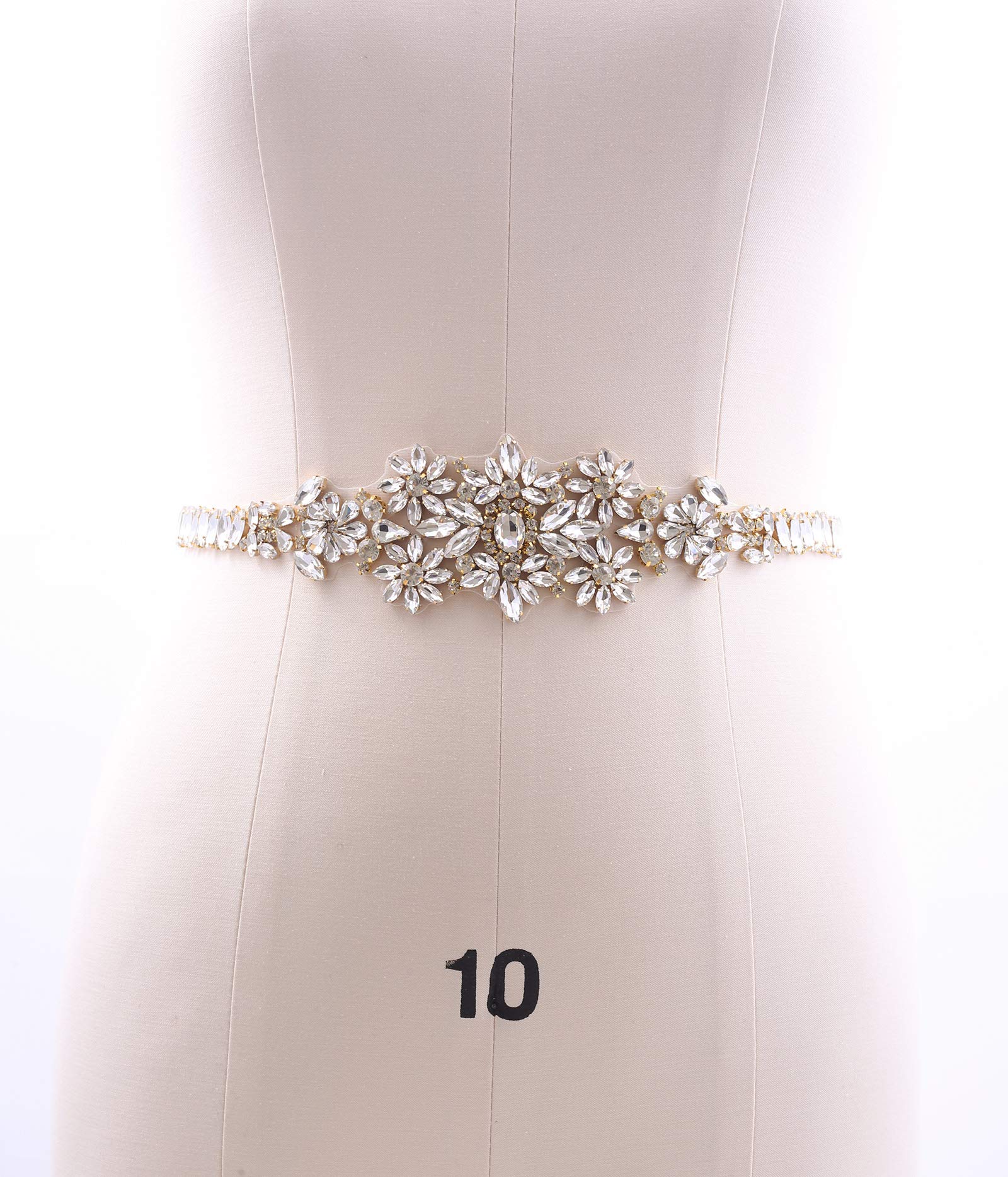Sparkling Rhinestone Wedding Sash Belt for Women - Crystal Bridal Belt for Party, Prom & Evening Dresses | Perfect for Bridal Showers, Weddings & Formal Events