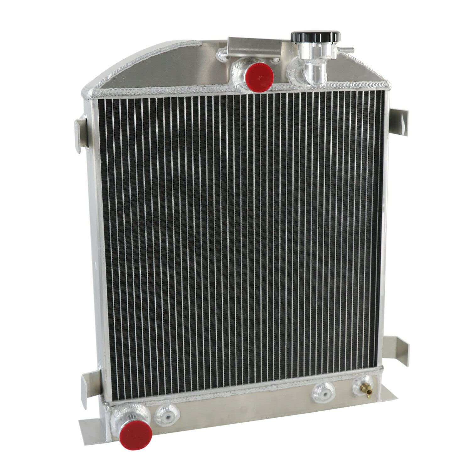 1930-1932 Ford Hi-Boy Hot Rod Aluminum Radiator - 3 Row High Performance Cooling for Ford V8 Engine - Perfect for Classic Car Restoration & Hot Rod Builds