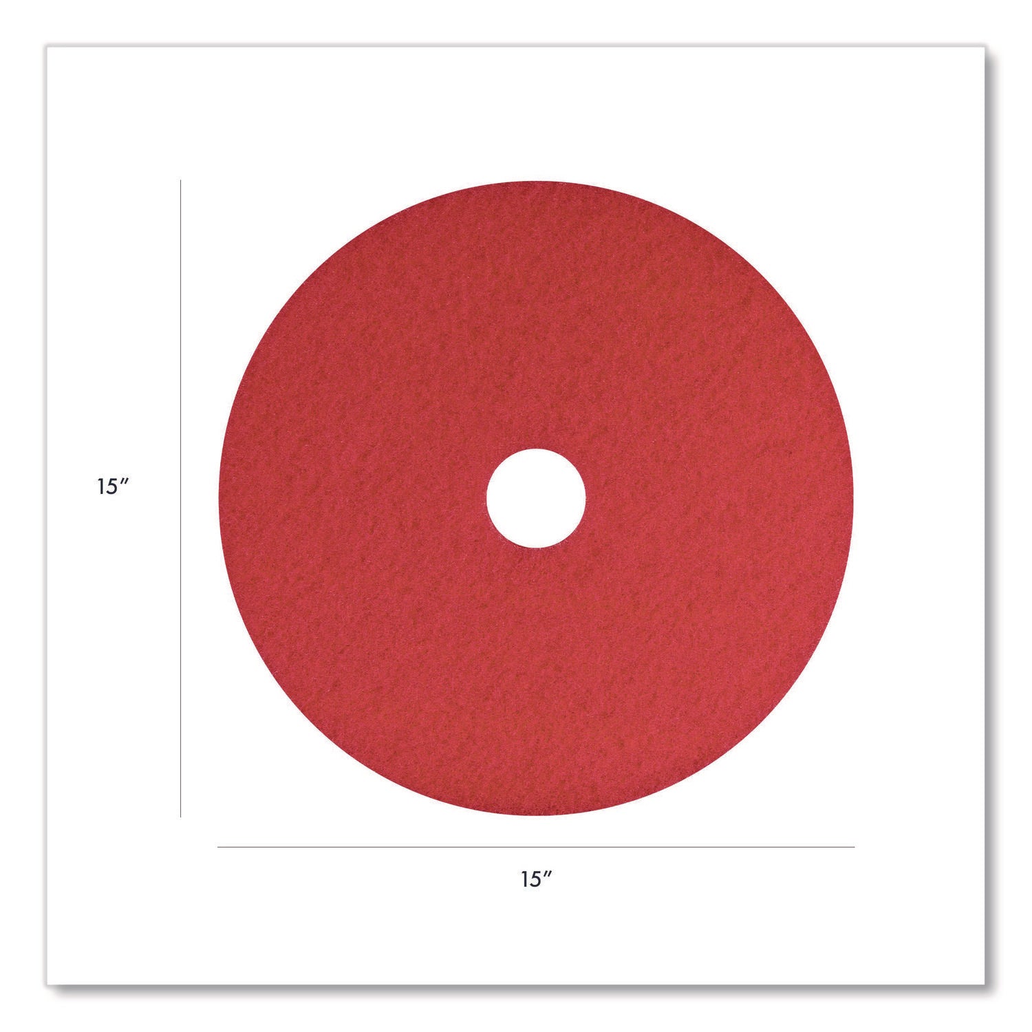 Americo® 15-Inch Red Buffing Pads - 5-Pack for Car Detailing, Polishing & Waxing - Professional Auto & Marine Surface Restoration